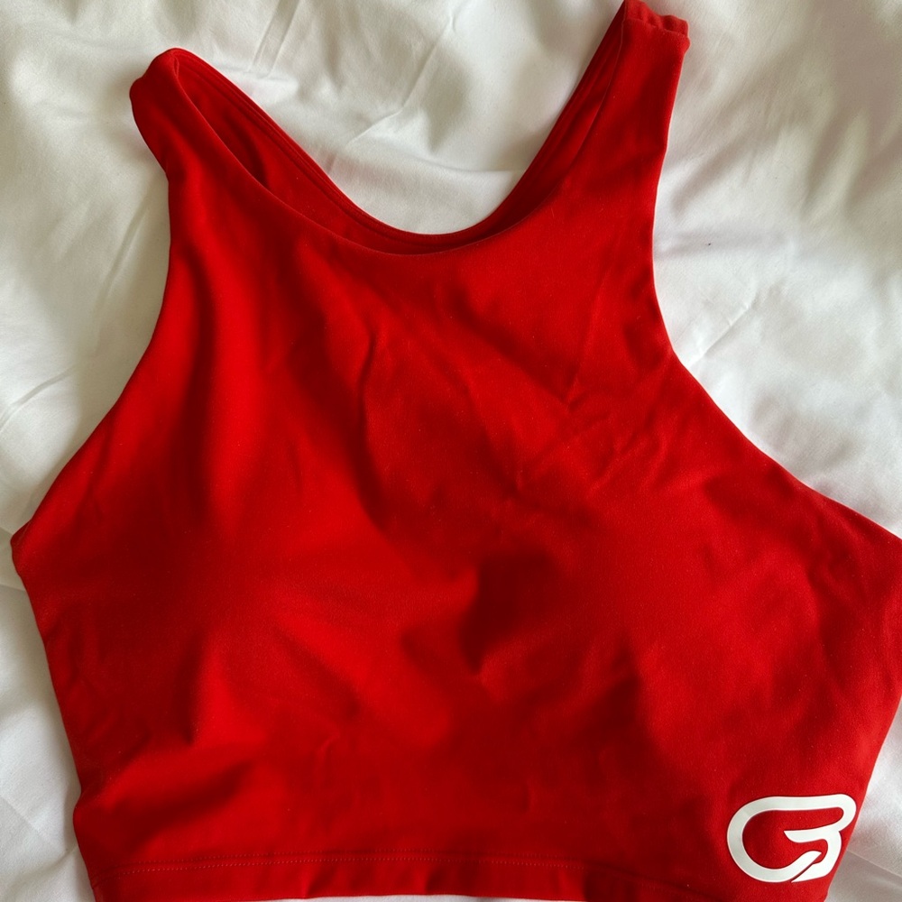 Red Sports Bra CycleBar high neck 
Medium/ 6